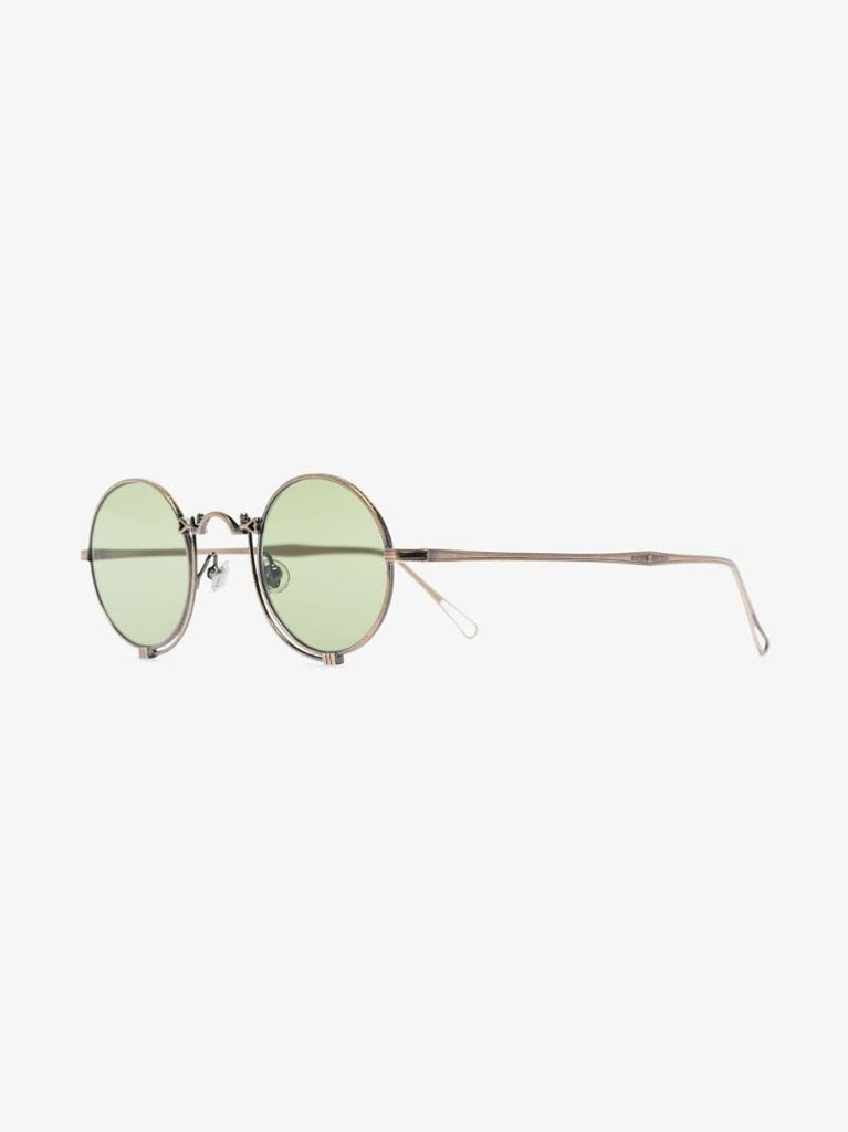 Gold Tone Round Sunglasses