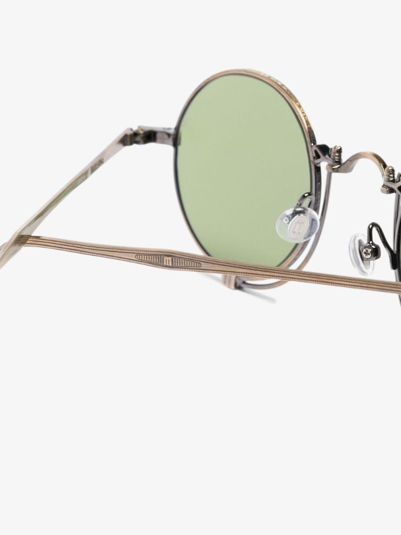 Gold Tone Round Sunglasses