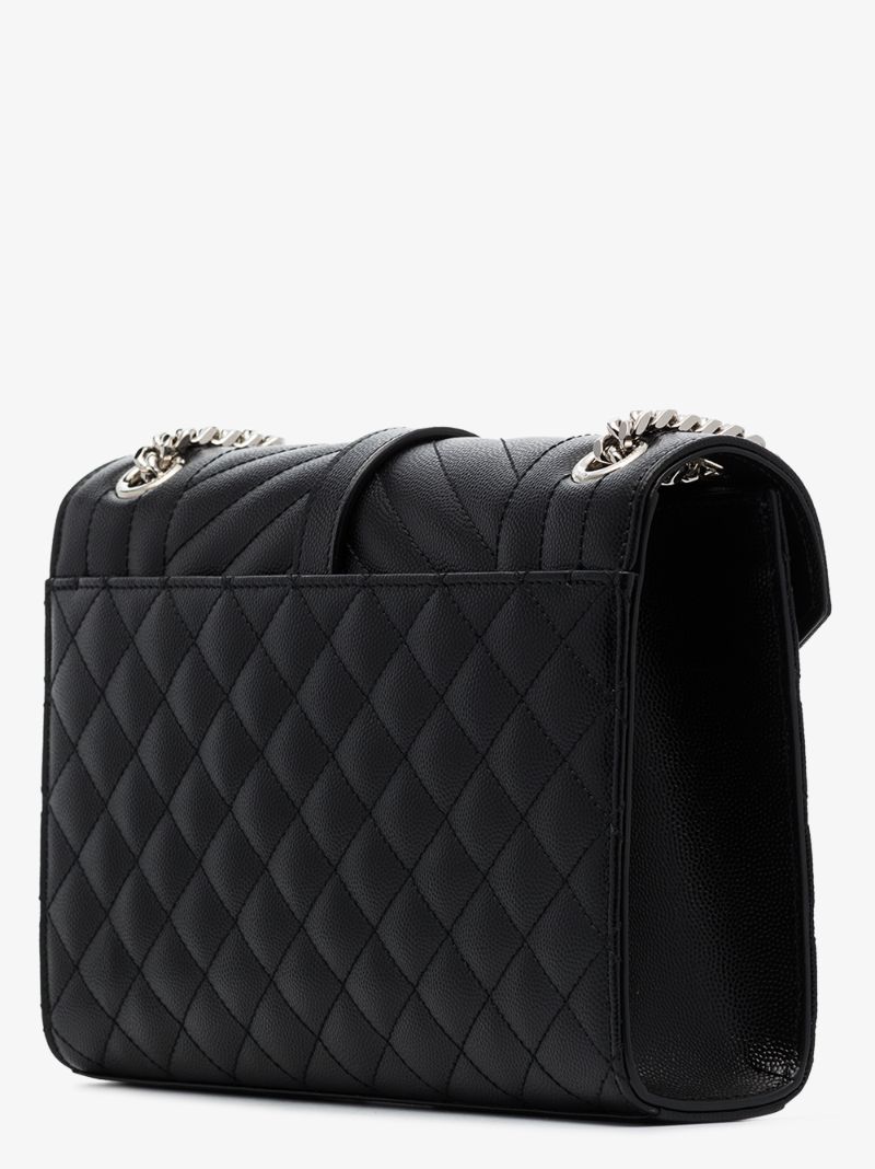 Black Envelope Small Leather Shoulder Bag