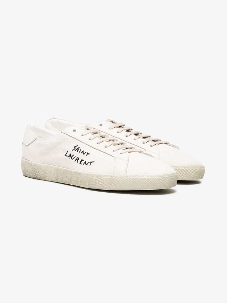 White Classic Sl/06 Embroidered Sneakers