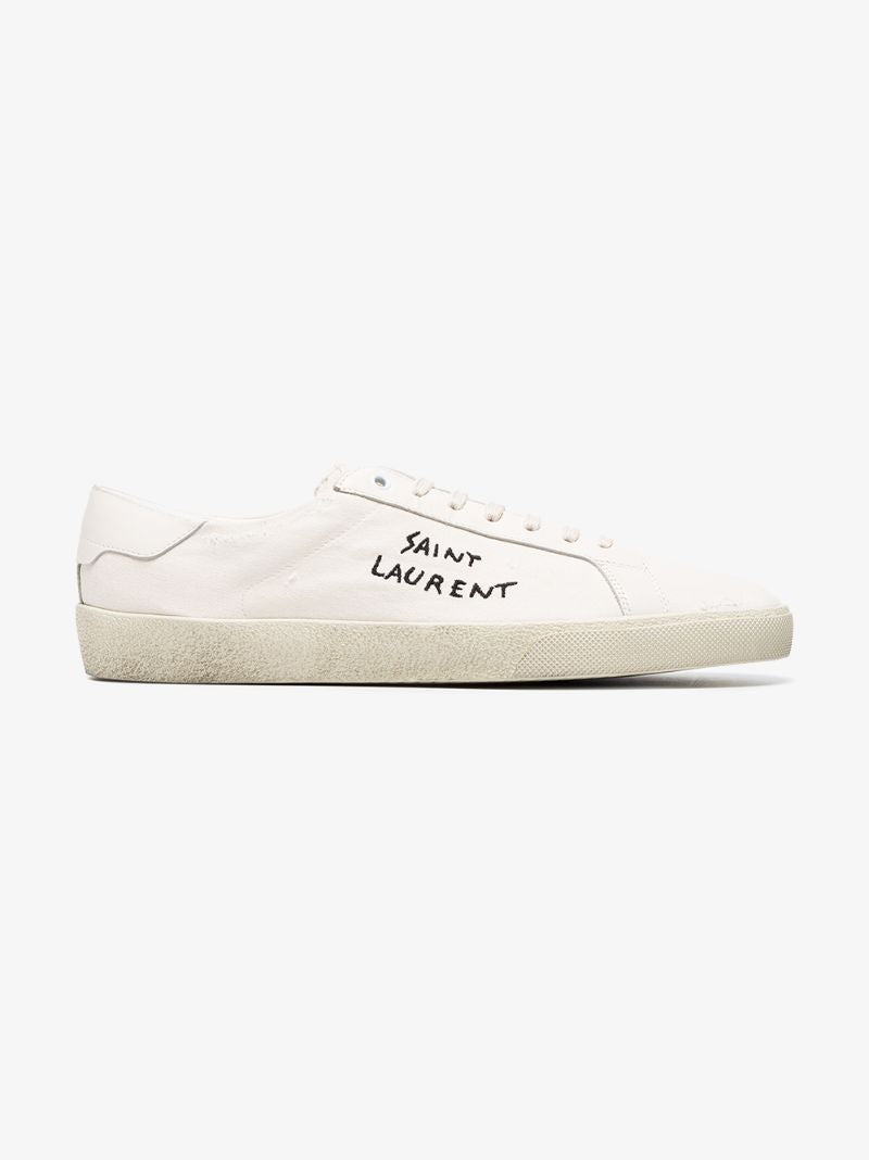 White Classic Sl/06 Embroidered Sneakers