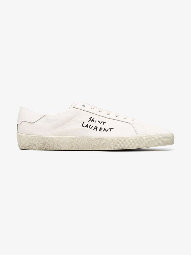 White Classic Sl/06 Embroidered Sneakers