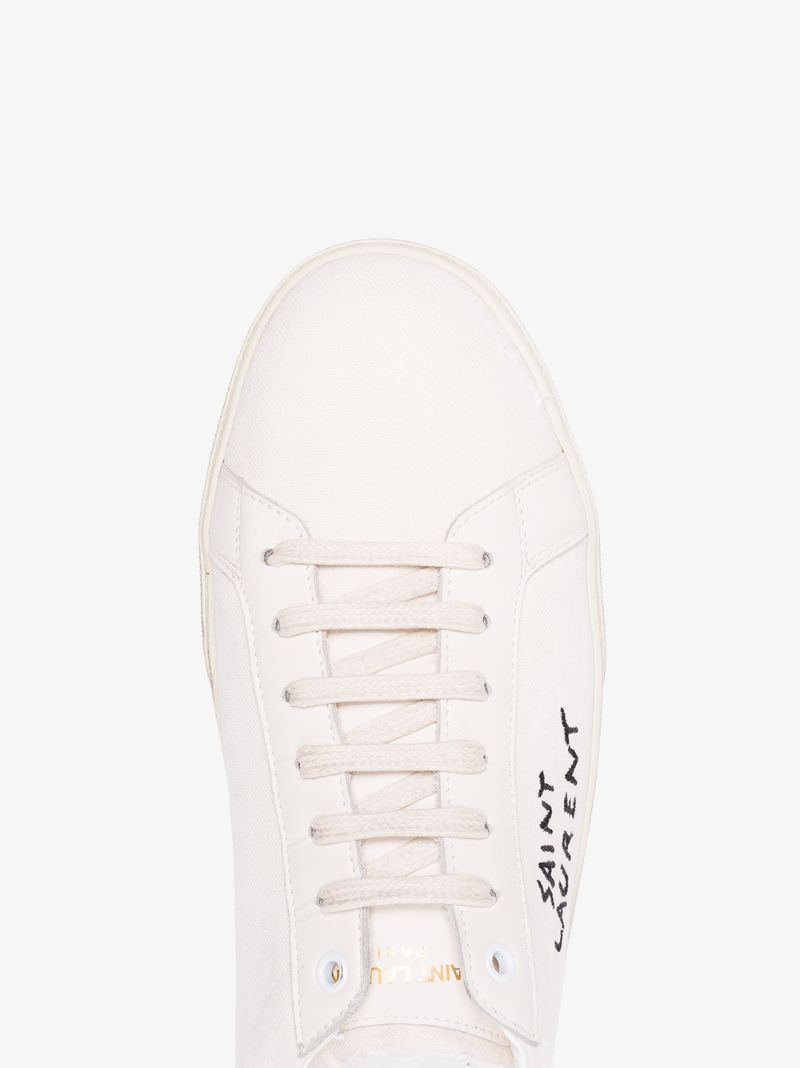 White Classic Sl/06 Embroidered Sneakers
