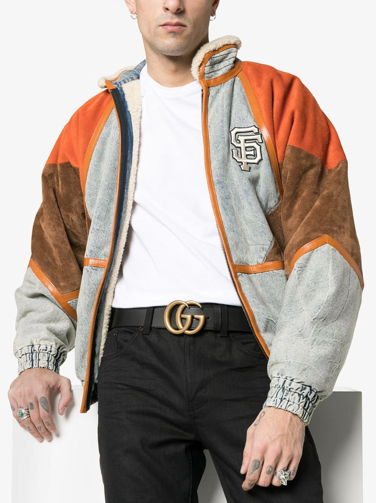 Black Gg Logo Leather Belt