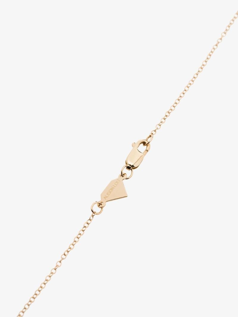 14k Yellow Gold Diamond Necklace