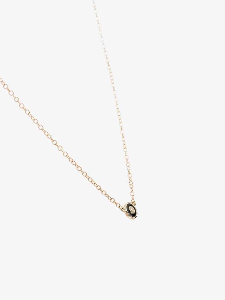 14k Yellow Gold Diamond Necklace