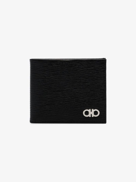 Black Gancini Leather Wallet