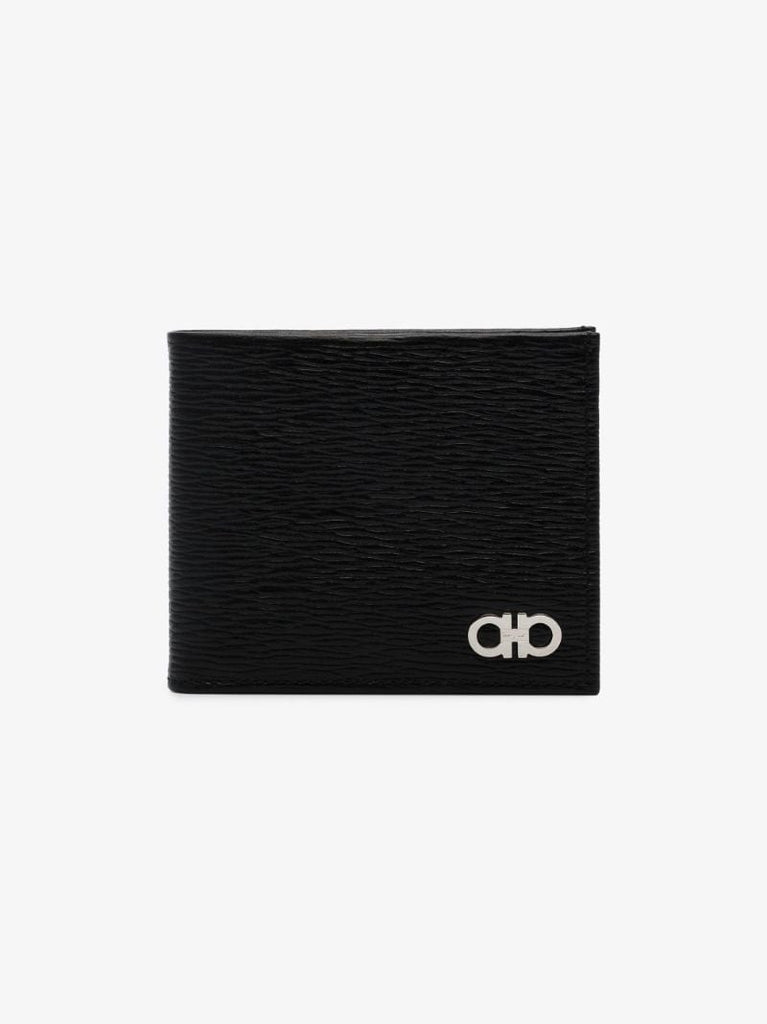 Black Gancini Leather Wallet