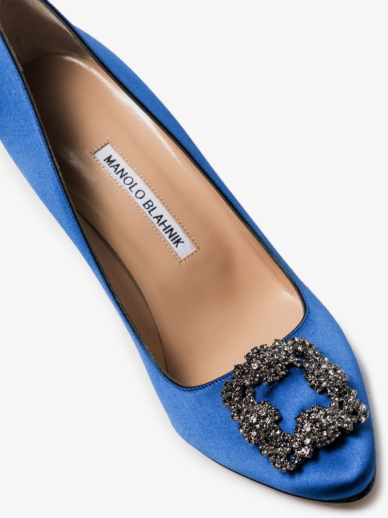 Blue Hangisi 105 Satin Pumps