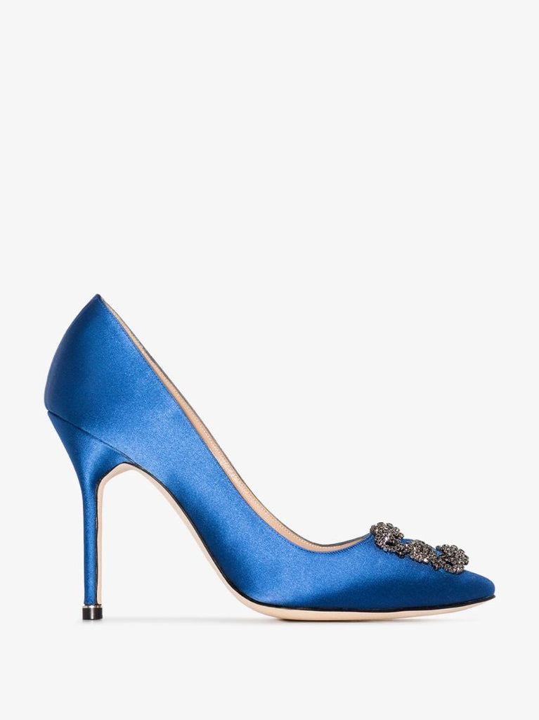 Blue Hangisi 105 Satin Pumps