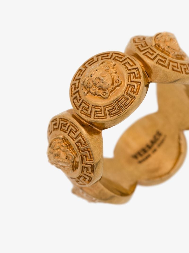 Gold Tone Tribute Medusa Ring