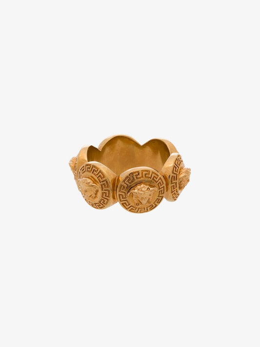 Gold Tone Tribute Medusa Ring