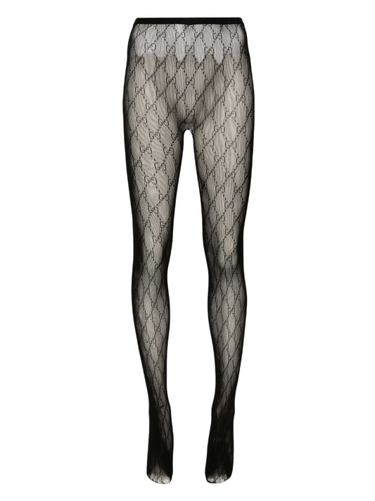 Black Interlocking G Tights
