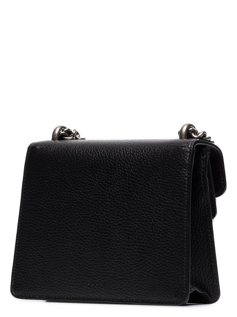 Black Dionysus Mini Leather Shoulder Bag