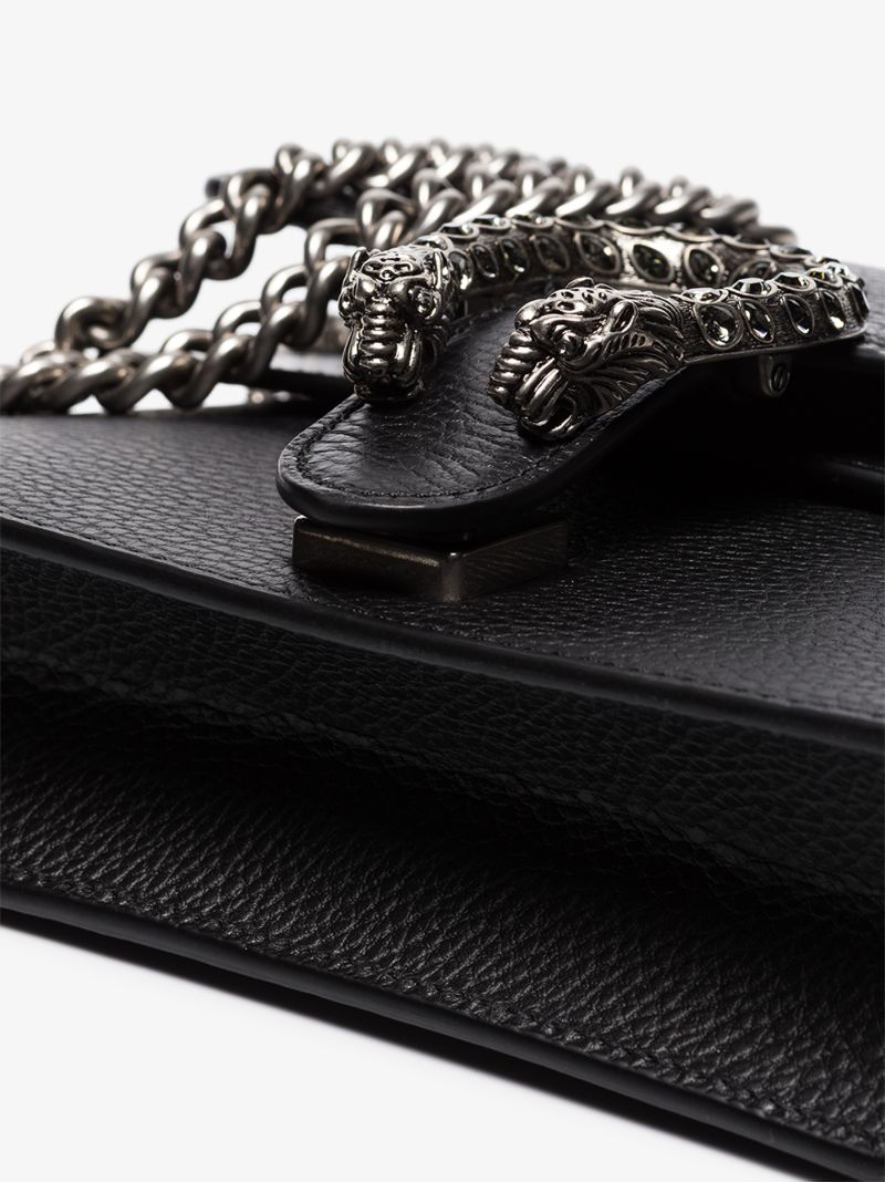 Black Dionysus Mini Leather Shoulder Bag