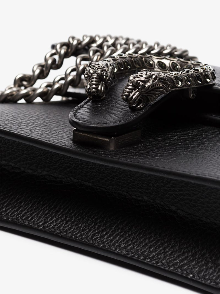 Black Dionysus Mini Leather Shoulder Bag