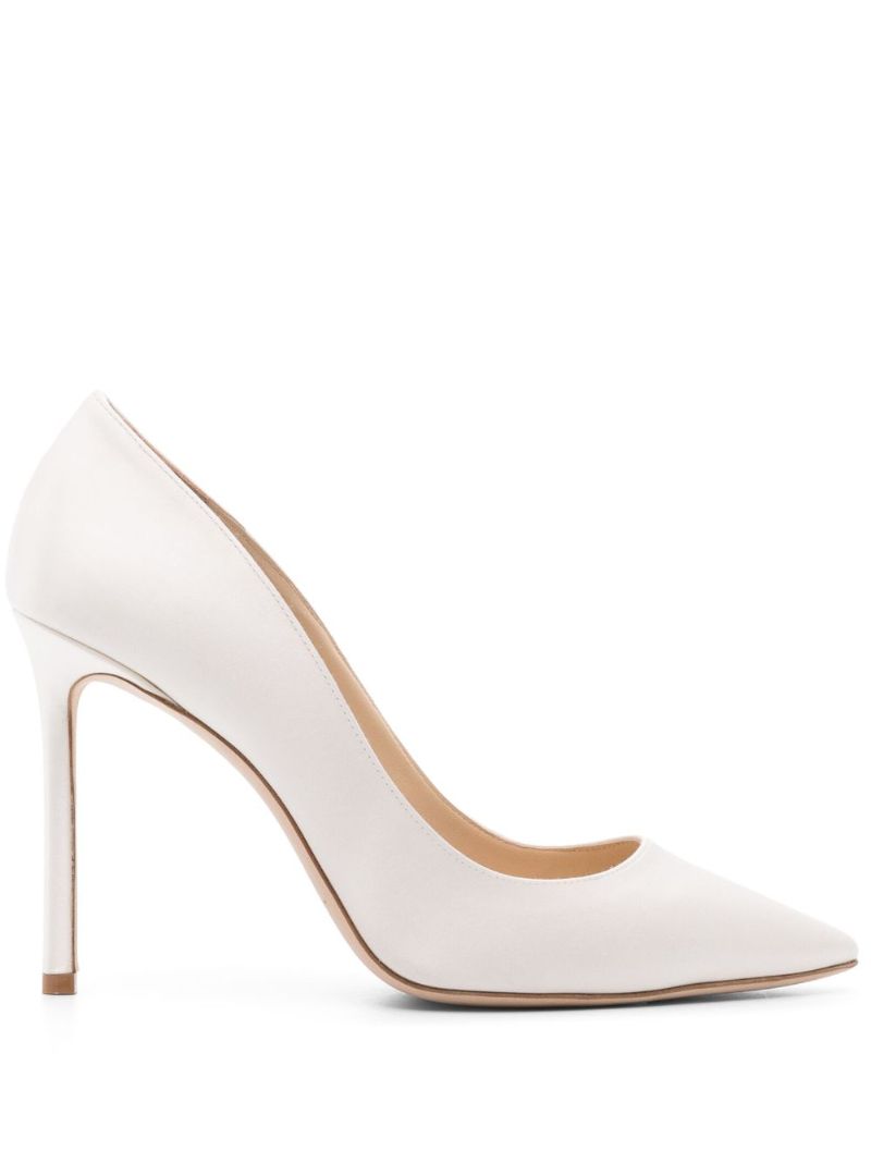 Neutral Romy 100 Satin Pumps
