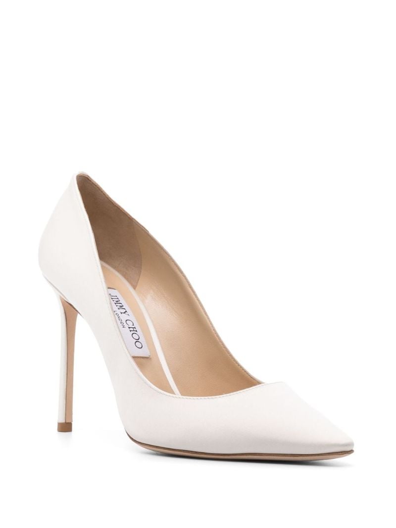 Neutral Romy 100 Satin Pumps