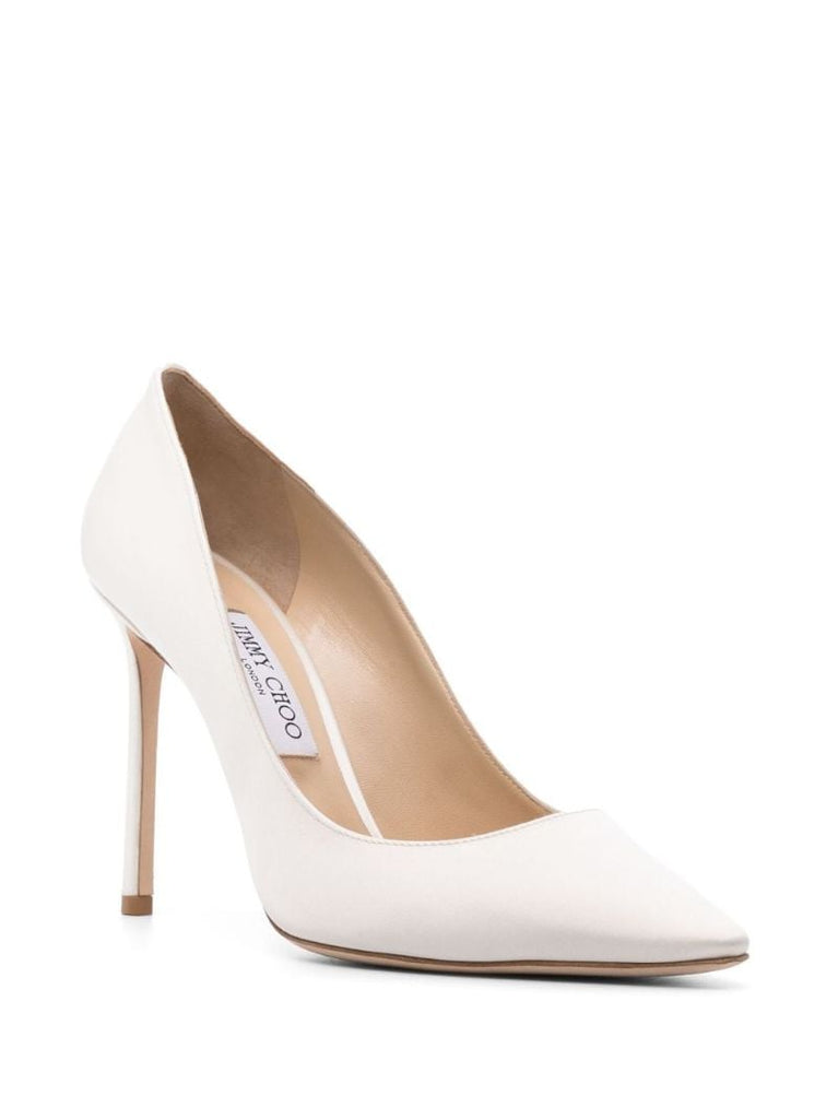 Neutral Romy 100 Satin Pumps