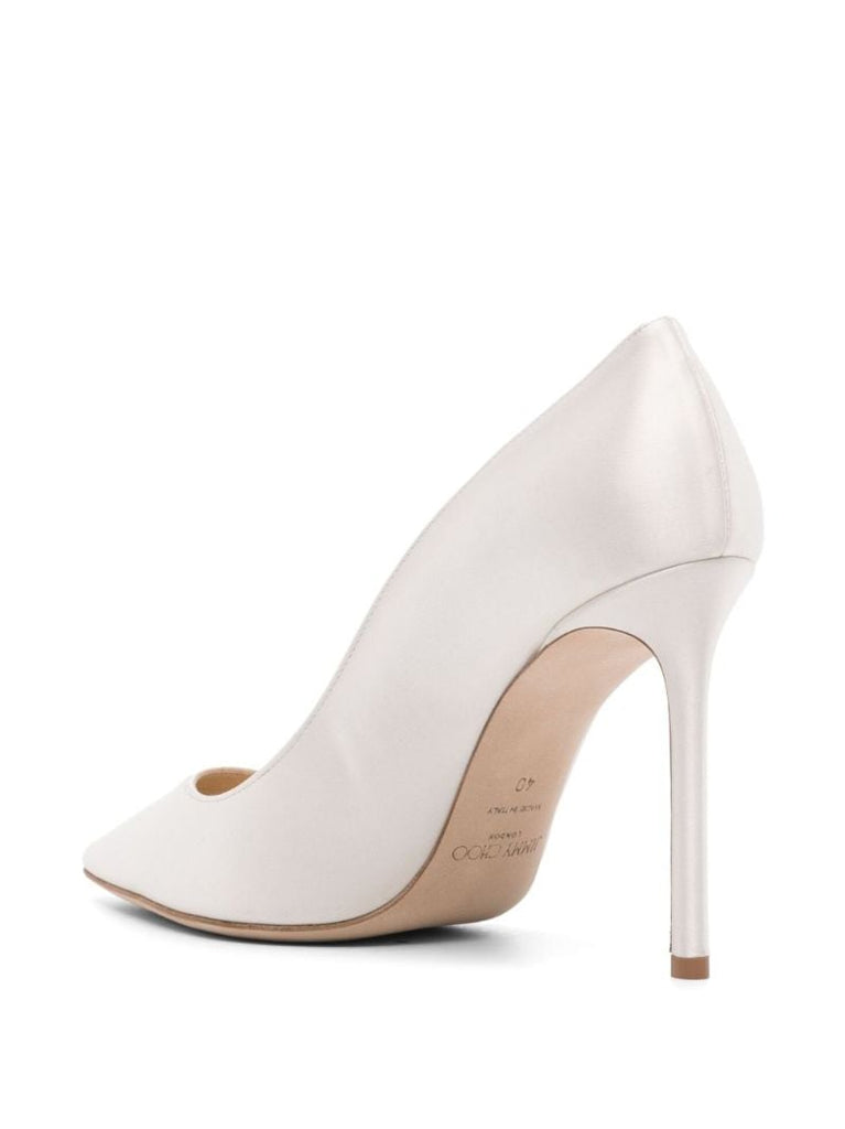 Neutral Romy 100 Satin Pumps