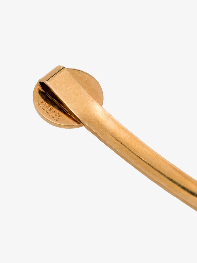 Gold Tone Medusa Coin Hair Clip