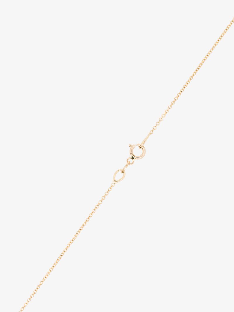 18k Yellow Gold and Black Diamond Necklace