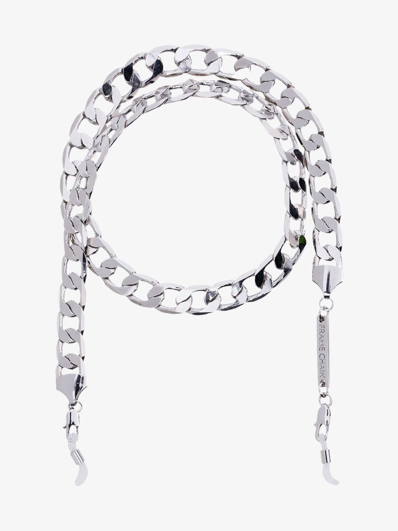 White Gold-plated Eyefash Chain