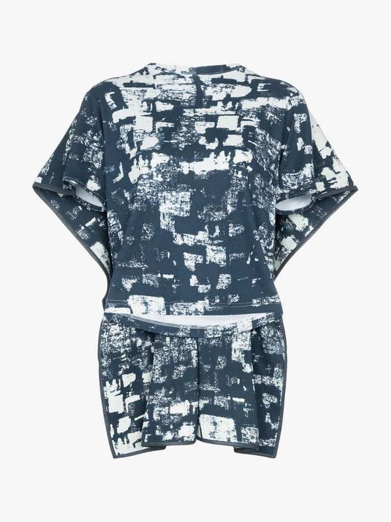 Printed Batwing Cape T-shirt
