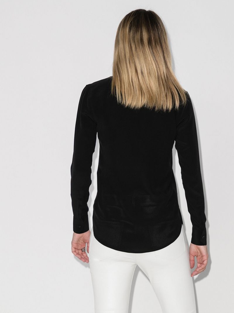 Button-up Silk Shirt