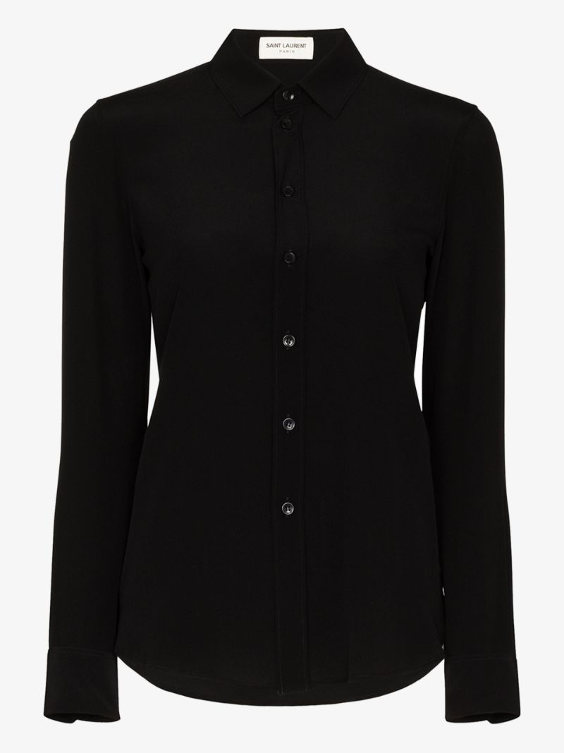 Button-up Silk Shirt