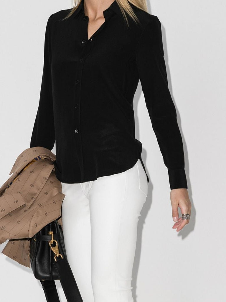 Button-up Silk Shirt