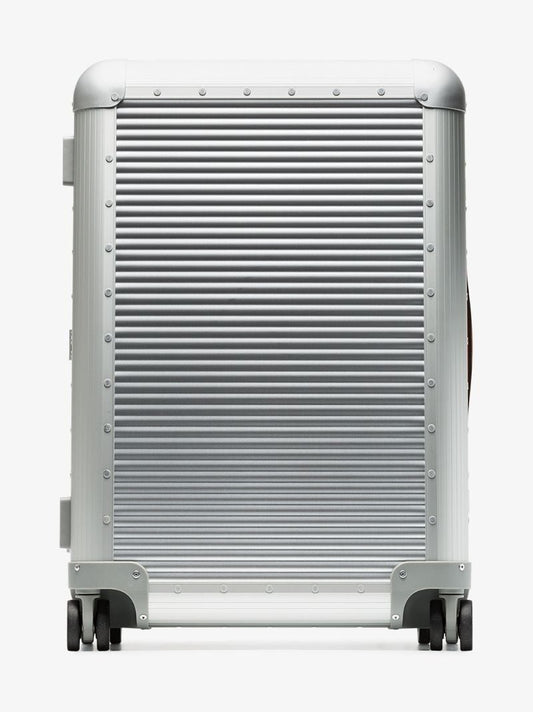 Metallic Silver Bank Spinner 68 Aluminium Suitcase