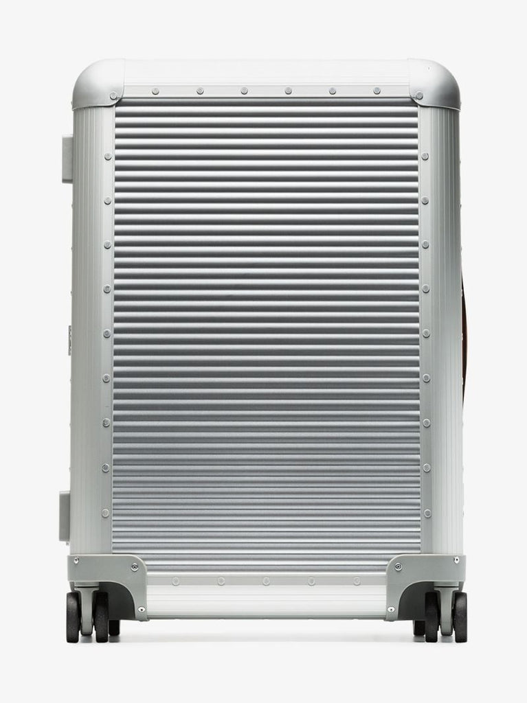 Metallic Silver Bank Spinner 68 Aluminium Suitcase
