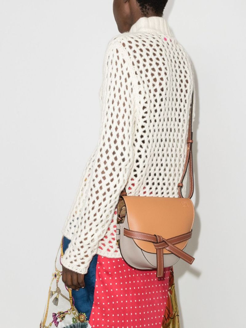 Neutral Gate Small Leather Shoulder Bag