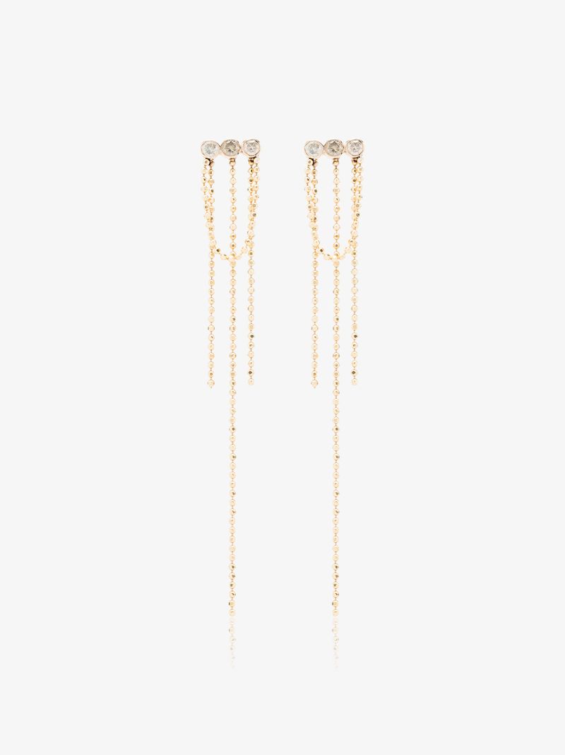 14k Yellow Gold Elements Diamond Earrings