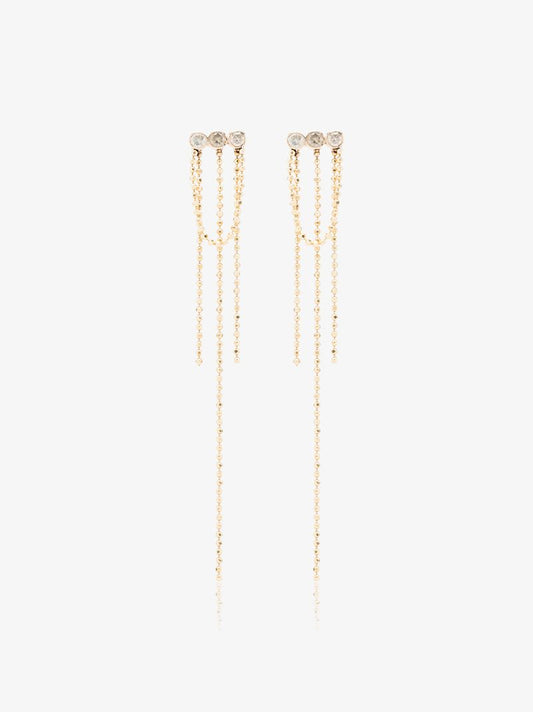 14k Yellow Gold Elements Diamond Earrings
