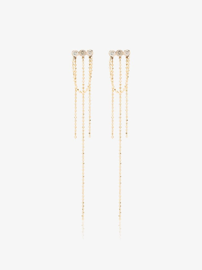 14k Yellow Gold Elements Diamond Earrings