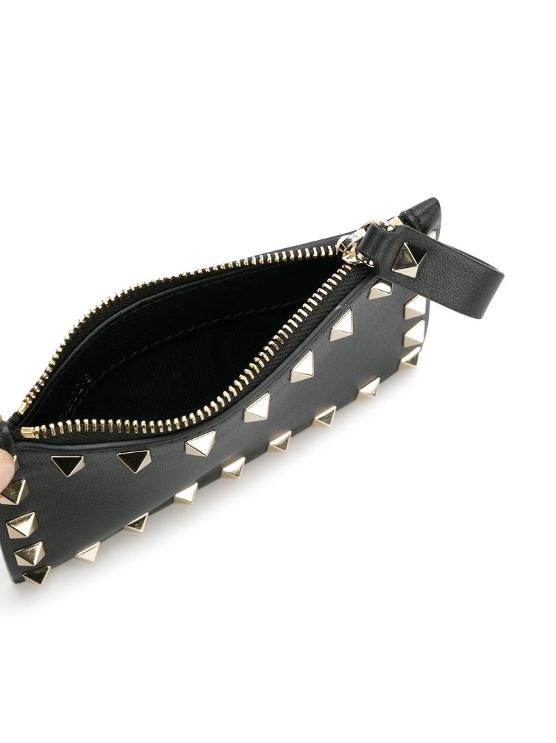 Black Valentino Garavani Rockstud Coin Purse