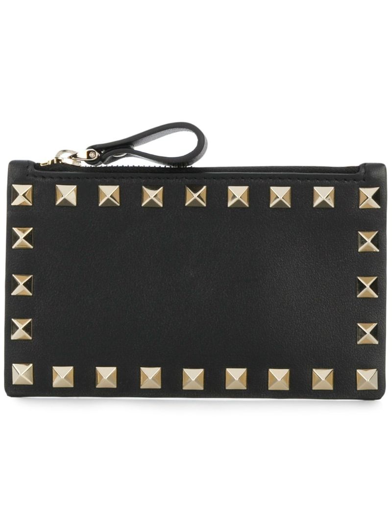 Black Valentino Garavani Rockstud Coin Purse