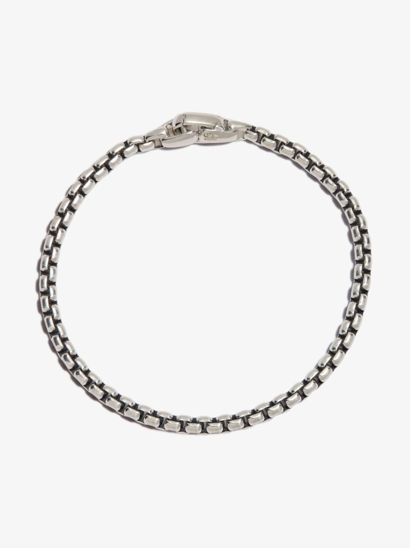 Sterling Silver Box Chain Bracelet