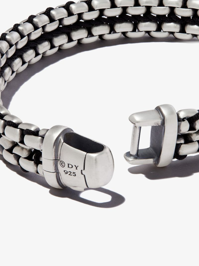 Sterling Silver Woven Box Chain Bracelet