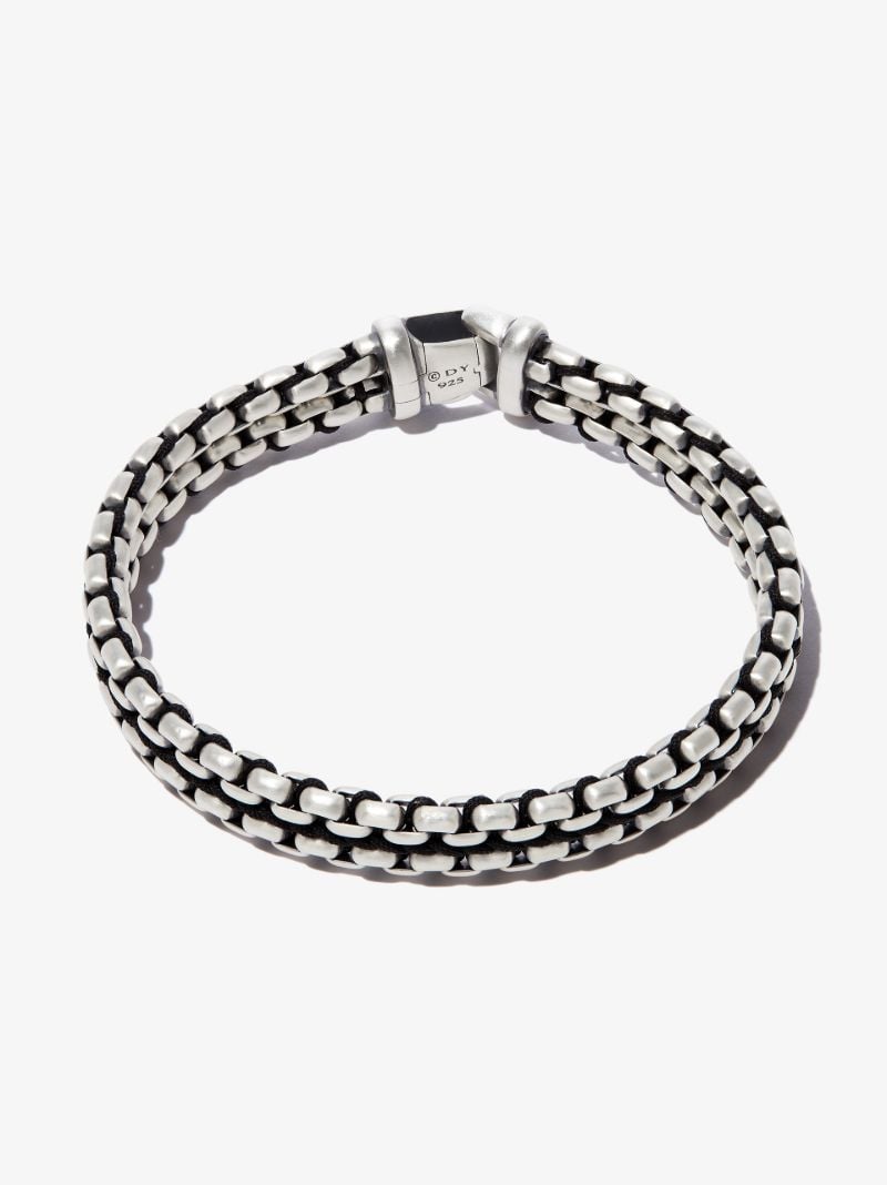 Sterling Silver Woven Box Chain Bracelet
