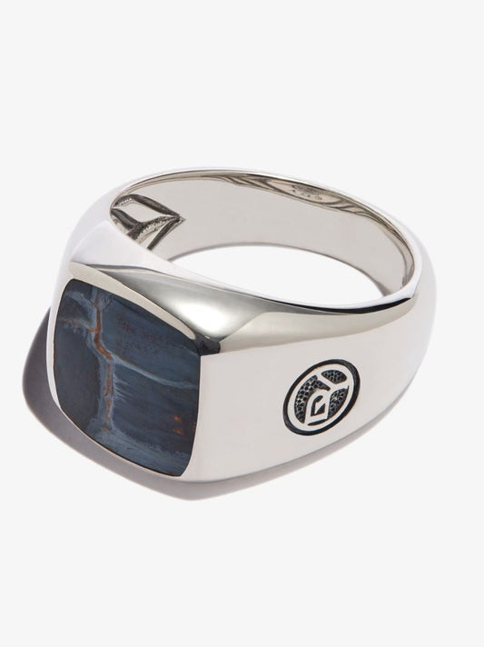 Sterling Silver Pietersite Signet Ring