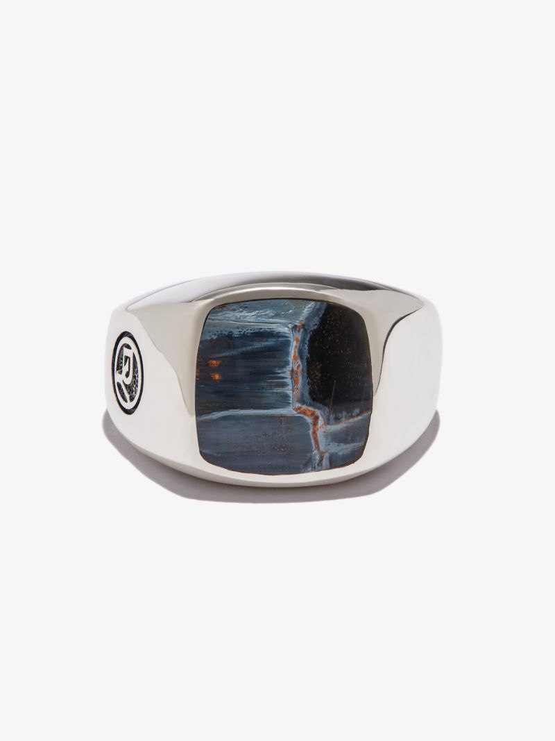 Sterling Silver Pietersite Signet Ring