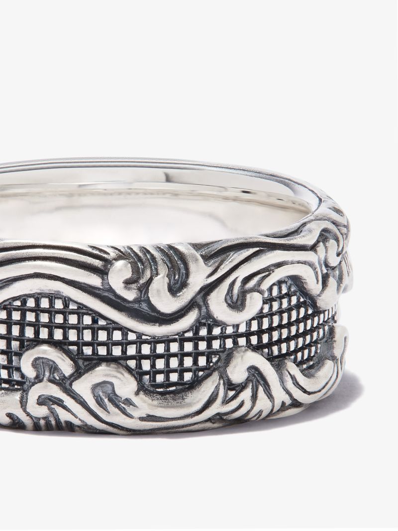 Sterling Silver Waves Band Ring