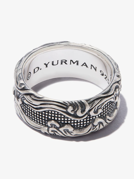 Sterling Silver Waves Band Ring