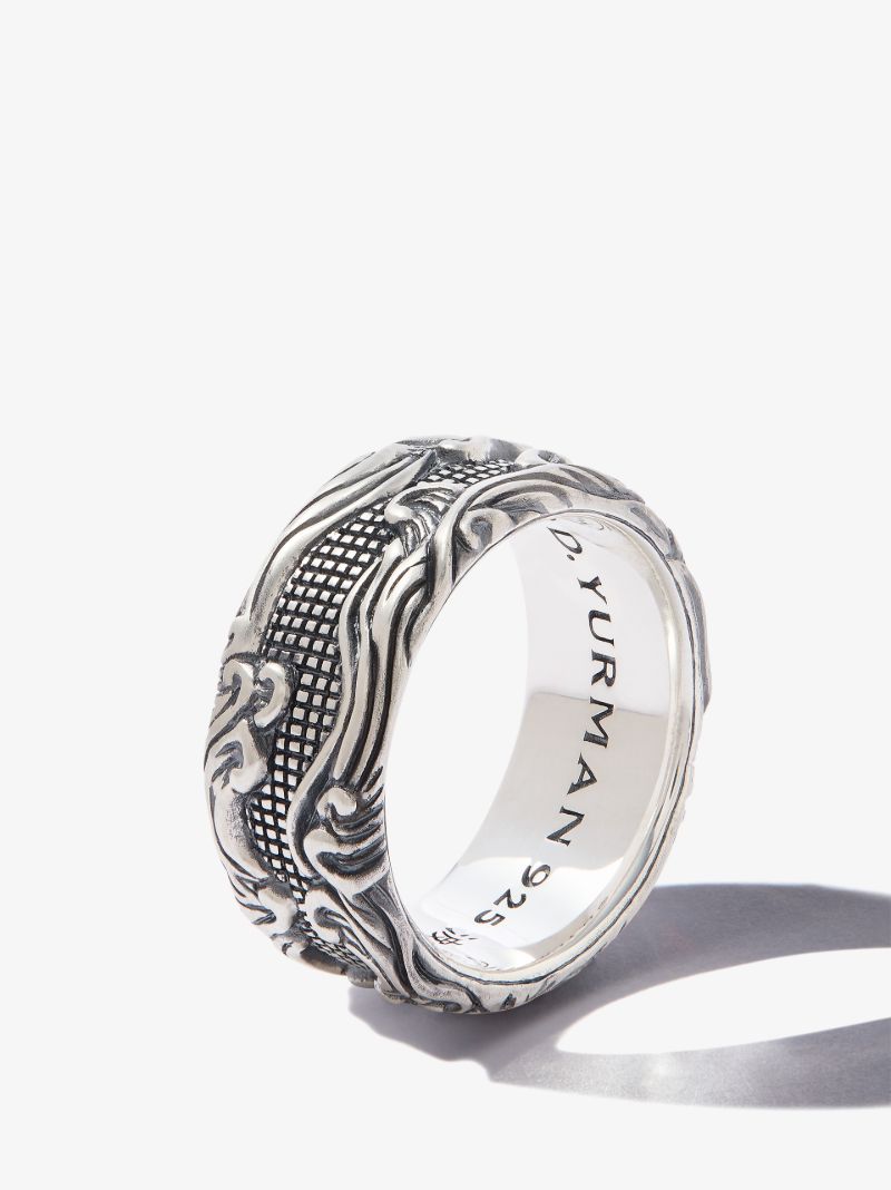 Sterling Silver Waves Band Ring
