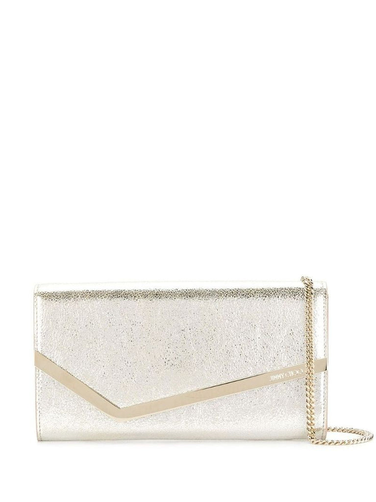 Emmie leather clutch bag