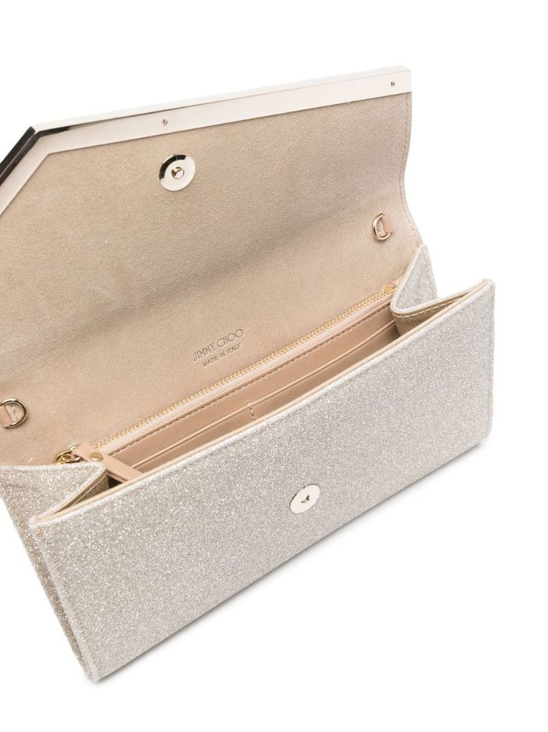 Metallic Emmie Glitter Clutch