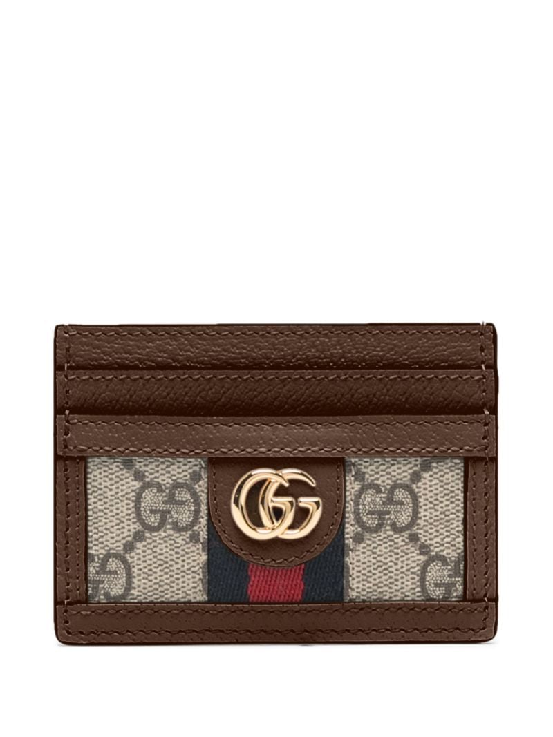 Brown Ophidia Gg Supreme Card Holder